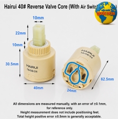 Lõi Vòi 40mm Ty Dài 28.5mm | Óc Vòi Nước Gật Gù Cao 64mm