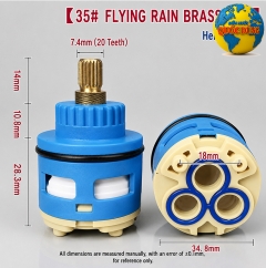 Lõi Vòi 35mm Ty Dài 32.5mm Ty Đồng | Cartridge Phi 35 Chân Phẳng Vỏ Xanh 35mm Ty Dài 32.5mm
