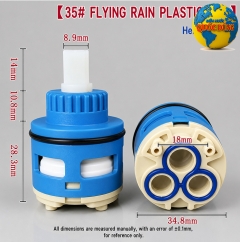 Lõi Vòi 35mm Ty Dài 35mm | Ruột Vòi Nước Nóng Lạnh Thân Cao 35.5mm