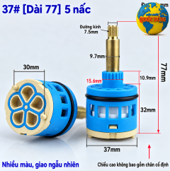 Lõi Van Vòi Nước Nóng Lạnh Cây Sen Thuyền 37mm Dài 77mm 5 Nấc