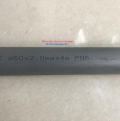Ống nhựa bình minh phi 60x2.0mm
