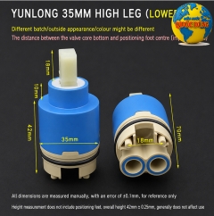 Lõi Vòi Nước Nóng Lạnh 35mm | Ruột Vòi Nước Nóng Lạnh Phi 35