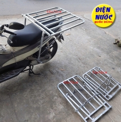 Baga giá kệ thồ hàng xe máy chở hàng cồng kềnh cỡ lớn 68x72cm – Bền, rộng, tải 200kg
