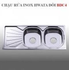 Chậu rửa inox Hwata BDC5, hai hộc, một cánh