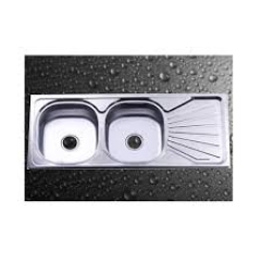 Chậu rửa inox Hwata BDC6, hai hộc, một cánh 