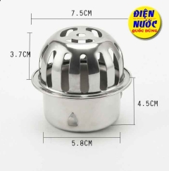 Cầu chắn rác ban công inox Phi 60