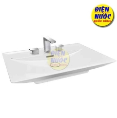 Chậu đặt bàn đá INAX AL-S630V kết hợp vòi lavabo LFV-5010S 3 lỗ và LFV-632S