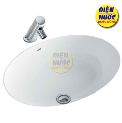 Chậu rửa âm bàn INAX AL-2293V & Vòi lavabo LFV-4000S hoặc AMV-50B