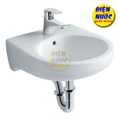 Chậu rửa mặt treo tường nhỏ mini giá rẽ INAX L-282V + vòi lavabo LFV-17