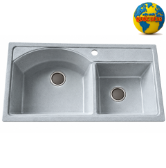 Chậu rửa chén đôi đá granite cao cấp