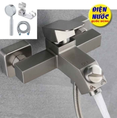 Bộ Củ Sen Tắm Nóng Lạnh Vuông Inox 304