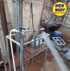Vòi củ sen tắm lạnh nhà tắm xi mạ crom
