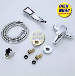 Bộ Củ Sen Tắm Nóng Lạnh Cao Cấp Hợp Kim Đồng Mạ Crom 5 Lớp