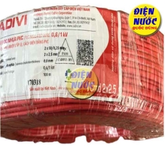 Dây điện đôi mềm ruột đồng Vcmd 2 x 2.5 2 x 50