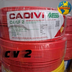 Dây cáp điện Cadivi CV2 – Thông số kỹ thuật & giá mới