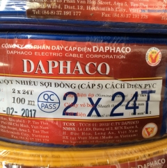 Dây đôi CV 2x24T – DAPHACO – 100m