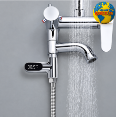 Nhiệt kế vòi hoa sen vòi hồ vòi nước các loại có đèn LED hiển thị nhiệt độ không dùng pin