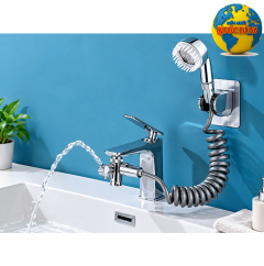 Bộ chuyển đổi vòi lavabo thành sen tắm gồm dây sen và vòi sen tăng áp tiện dụng