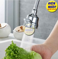 Đầu Nối Vòi Nước Rửa Bát Rửa Chén Thông Minh Điều Chỉnh 2 Chế Độ Nước Chảy Xoay 360 Độ