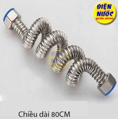 Dây cấp nước nóng lạnh Inox 304 80cm loại tốt