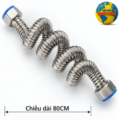 Dây cấp nước nóng lạnh Inox 304 80cm loại tốt