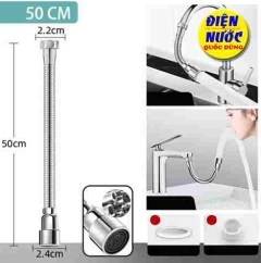 Đầu Nối Vòi, Ống Nối Vòi, Dây Nối Dài Vòi Nước Linh Hoạt Chống Văng