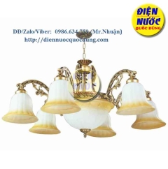Đèn chùm giá rẻ xi đồng hợp kim Atimon NC075/6