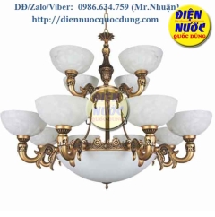 Đèn chùm cổ điển xi đồng hợp kim Atimon NC1106/12
