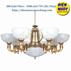 Đèn chùm bằng đồng xi cổ điển 8 tay hợp kim Atimon NC1106/8
