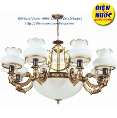 Đèn chùm decor xi đồng cổ điển hợp kim AtimonNC8005/8