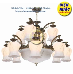 Đèn chùm đẹp hiện đại xi đồng hợp kim Atimon NC8068/12