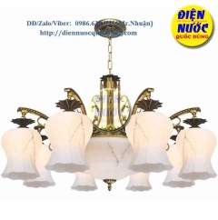Đèn chùm đám cưới xi đồng 8 tay hợp kim Atimon NC8068/8