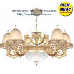  Đèn chùm xi đồng châu âu 6 tay cổ điển hợp kim Atimon NC8205/6