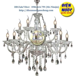 Mẫu đèn thả bàn ăn bóng nến thủy tinh NC2045/12