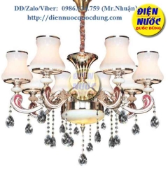Đèn chùm khách sạn bóng  nến thủy tinh NC7143/8