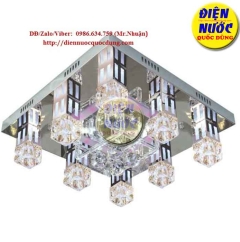 Đèn trang trí ốp trần đẹp vuông LED áp trần NC5508A