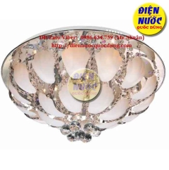 Các mẫu đèn mâm pha lê tròn LED áp trần NC7604B