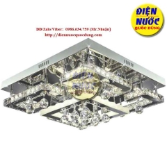 Mẫu đèn trang trí ốp trần vuông LED áp trần NC80117B