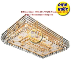 Đèn ốp trần đẹp giá rẻ chữ nhật Pha Lê áp trần NC8017
