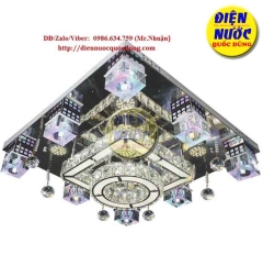 Đèn ốp trần trang trí phòng khách vuông LED áp trần NC80228
