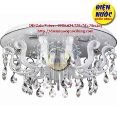 Đèn mâm ốp trần phòng khách tròn LED áp trần NC88230A