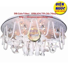 Đèn mâm pha lê tròn LED áp trần NC8826