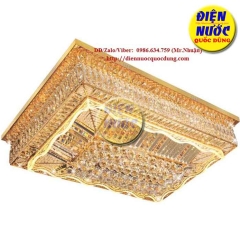 Đèn ốp trần cao cấp chữ nhật Pha Lê áp trần NC9112C