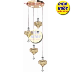 Đèn thả quả cầu thủy tinh bàn ăn NB685/4 LED