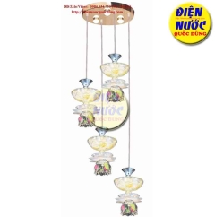 Đèn thả quả cầu thủy tinh bàn ăn NB754/4