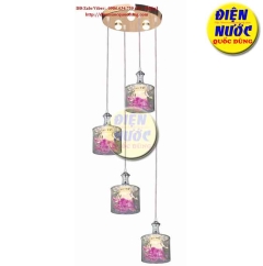 Đèn thả thủy tinh bàn ăn NB766/4B LED