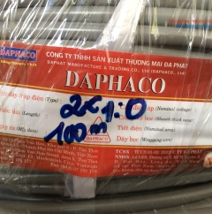 Dây pha ruột nhiều đồng, cách điện và vỏ bằng PVC Fa 2x1.0