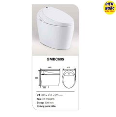 Bàn cầu thông minh nhập khẩu Gama GMBC605 tp HCM cao cấp