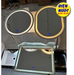 Gương đèn LED 3 chế độ sáng – chữ nhật 80x60, tròn 60x60, oval 50x70