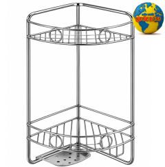 Kệ góc phòng tắm inox  2 tầng giá rẽ